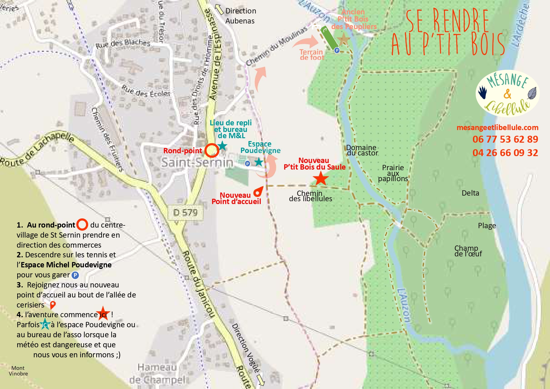 plan d'accès au P'tit Bois du Saule 2024 - Mésange &amp; Libellule_page-0001